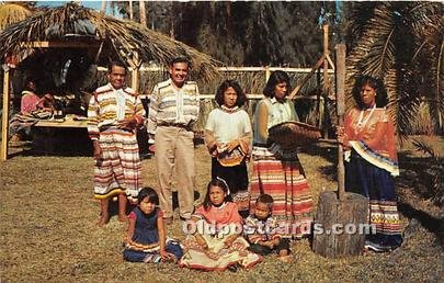 Descendants of famous Seminole Chief Osceola Seminole Indians, Florida USA Un...