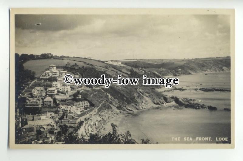 tp9885 - Cornwall - View across the Sea Front and Town, in Looe - postcard