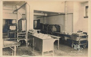 Burlington IA Masonic Temple Kitchen Real Photo Postcard