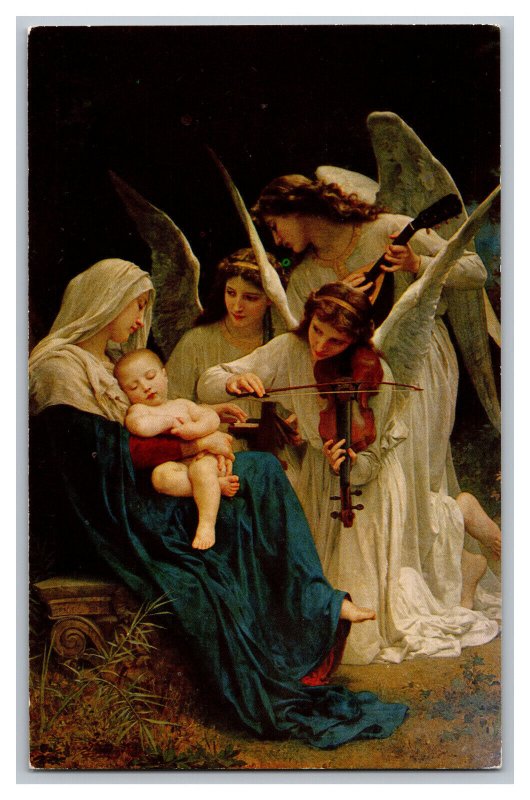 Song Of The Angels World Famous Painting Madonna & Child Postcard