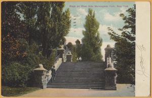 New York City, Steps on West Side Morningside Park - 1908