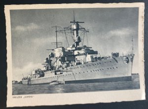 Mint Germany Real Picture Postcard RPPC German Navy Battleship Leipzig