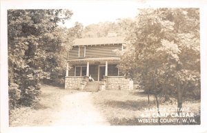Webster County West Virginia 1960 RPPC Real Photo Postcard 4-H Camp Caesar Side