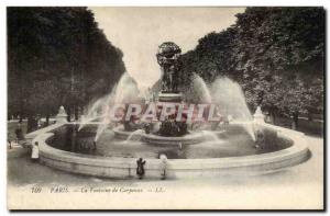 Paris - 6 - The Fountain of Carpeaux - Old Postcard