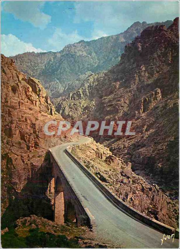 Modern Postcard Corsica Oasis Beauty The magnificent parade of the Scala di S...