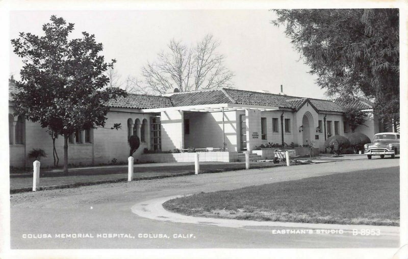 Colusa Memorial Hospital, Colusa, California, early real photo postcard, unused