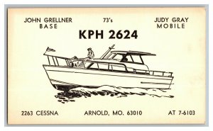 QSL Radio Card From Arnold MO MIssouri KPH 2624