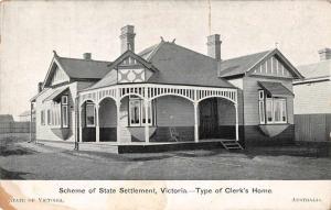 Victoria Australia Scheme of State Settlement Clerks Home Antique PC J45172