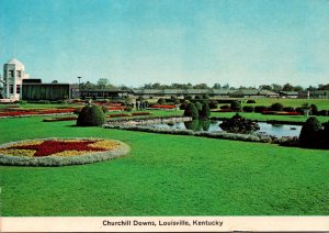Kentucky Louisville Churchill Downs Formal Gardens and Pool