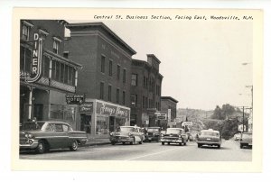 NH - Woodsville. Central Street Business Section, 1950's