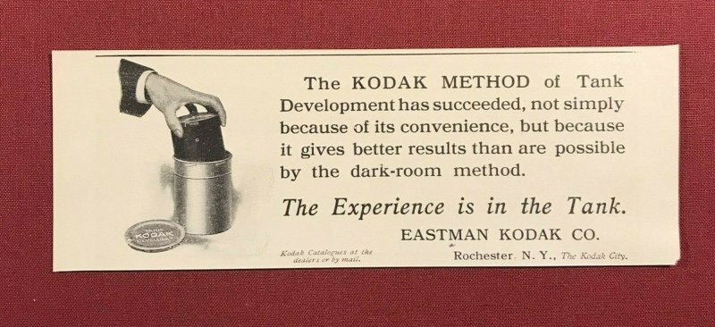 Circa 1907 Eastman Kodak Company Rochester, N.Y. Original Print Ad 2V1-32 
