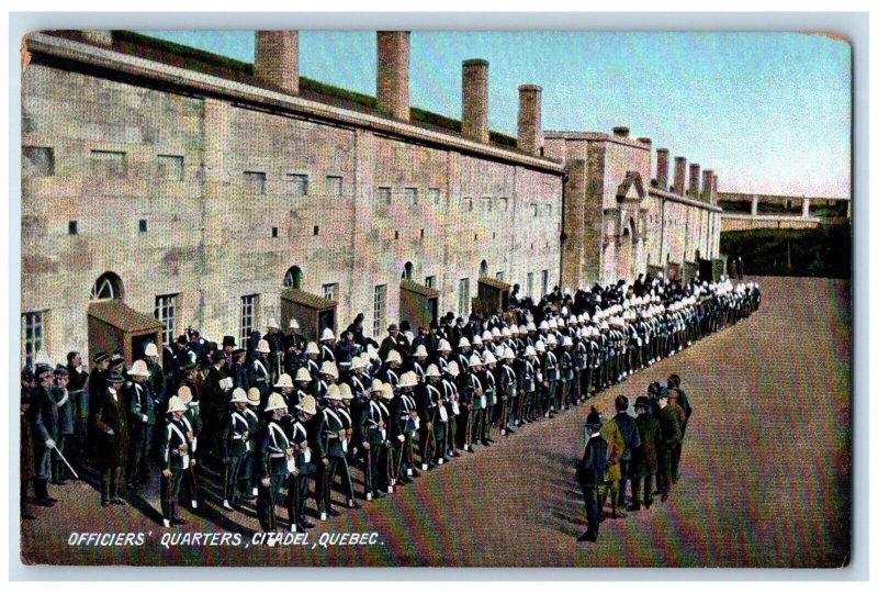 c1910 Officiers Quarters Citadel Quebec Canada Antique Unposted Postcard