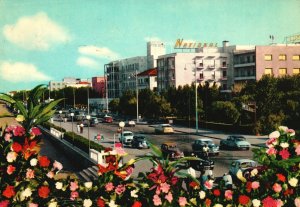 Vintage Postcard 1960 Sea Promenade Hotels Riviera Adriatica Rimini Italy