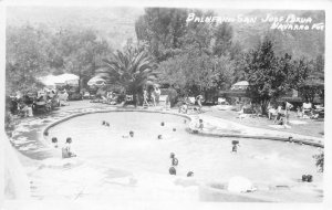 RPPC Balneario San Jose Purua Navarro Mexico Pool ca 1940s Vintage Postcard