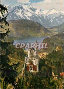 Modern Postcard Neuschwanstein castle