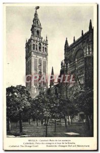 Old Postcard Sevilla Patio de los Naranjos Catedral