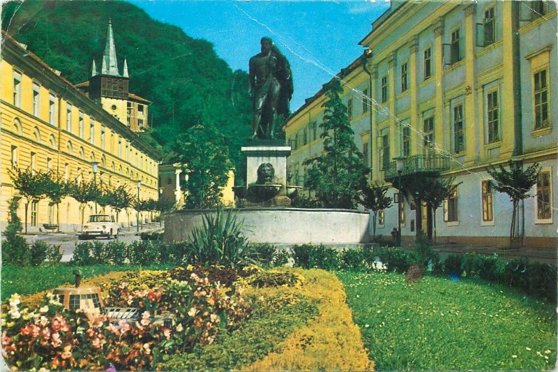 Romania Baile Herculane Statuia lui Hercules Postcard