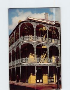 Postcard Iron Lace Balconies 700 Royal Street New Orleans Louisiana USA