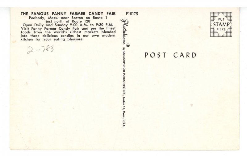 MA - Peabody. Fanny Farmer Candy Fair