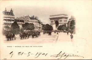 France Paris Avenue du Bois De Boulogne 1901