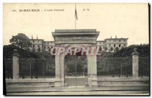 Old Postcard Saint Maurice The National Asylum