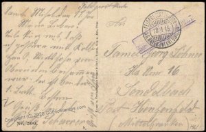 Germany WWI Artillery Direction HQ  Patriotic Postcard G67492