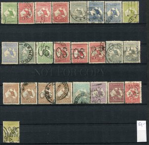 265258 Australia small collection used Kangaroo stamps