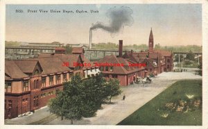 UT, Ogden, Utah, Union Railroad Depot Station, HH Tammen No 5553