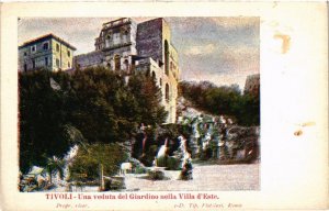 CPA TIVOLI Una veduta del Giardino nella Villa d'Este ITALY (545928)