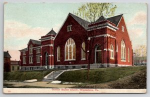 Waynesboro PA German Baptist Church 1914 To Union Bridge MD Postcard G42