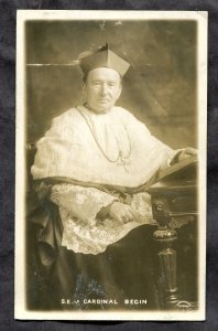 h2814 - Canada Quebec 1910s Catholic Cardinal Begin. Real Photo Postcard