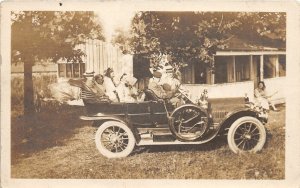 J3/ Interesting Early Automobile RPPC Postcard c1910 Cincinnati Ohio 188