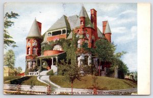 Huntinton IN Queen Anne Mansion w/Corner Towers~Lotsa Ivy~Curve Walk-Out Balcony