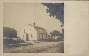 From Georgetown MA Group Unidentified Building c1905 Real Photo Postcard