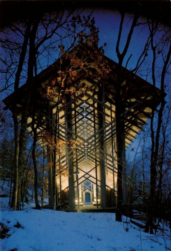 Eureka Springs, Arkansas - A view of the Thorncrown Chapel - Large Size Postcard