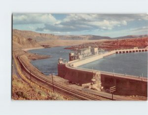 Postcard Rock Island Dam, Malaga, Washington