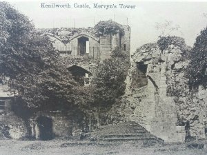 Kenilworth Castle Mervyns Tower  Warwickshire Vintage Antique Postcard c1910