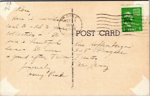 postcard Boise Idaho - Union Pacific Depot and Howard Platt Gardens