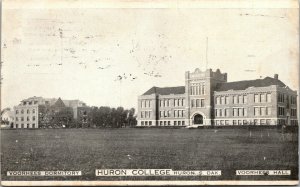 Vtg 1909 Huron College Voorhees Dormitory & Hall South Dakota SD Postcard