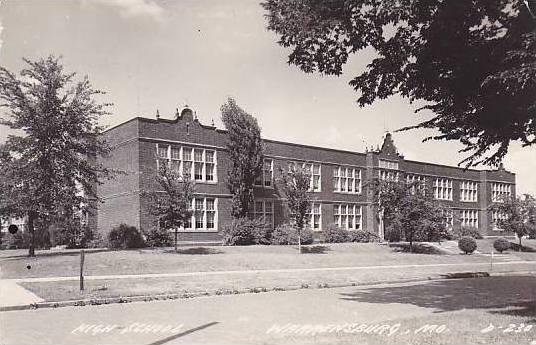 Missouri Warrensburg High School 1949 Real Photo RPPC