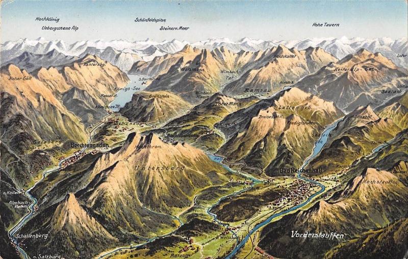 BG37811 vorderstaussen map kartenn bad reichenhall   germany