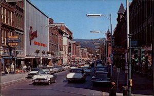 Oneonta New York NY Convertible Policeman Traffic Cop Vintage Postcard