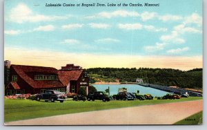 Missouri~Lake Of The Ozarks~Bagnell Dam~Lakeside Casino Restaurant~Linen 1955 PC