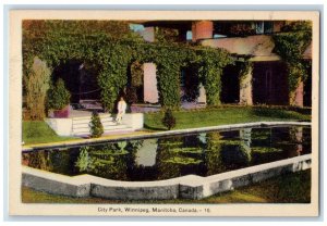 c1950's City Park Winnipeg Manitoba Canada Unposted Vintage Postcard