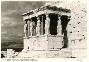 Greece - Athens, Portico of the Corahs *RPPC