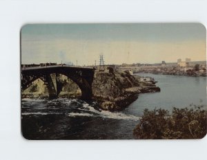 Postcard Reversing Falls At High Tide, Saint John, Canada