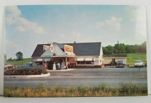 VA STUCKEY'S PECAN SHOP East of Warrenton TEXACO GAS Roadside 1950's Postcard Q3