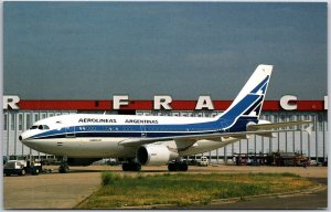 Airplane Aerolineas Argentinas Airbus A310-324 (ET) N817PA MSN 453 Postcard