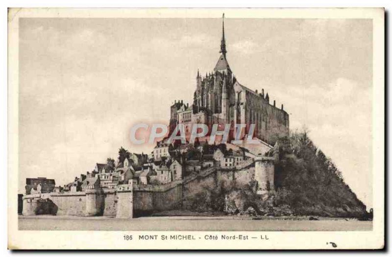 Old Postcard Mont St Michel Cote Nord Est