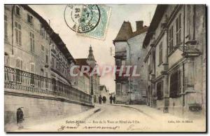 Saint Mihiel - Rue de Vaux and the Hotel de Ville - Old Postcard